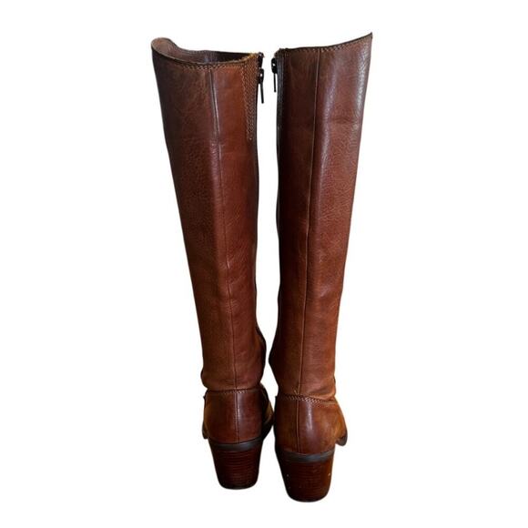 Sand In My Boots – Seychelles Footwear Seychelles Brown Leather Knee High Boots Size 6 | 3” Heel | Classic Riding Style